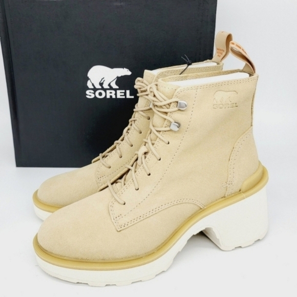 New Sorel Hi-Line Waterproof Heel Lace-Up Boot Women's Size 10 - Picture 2 of 9